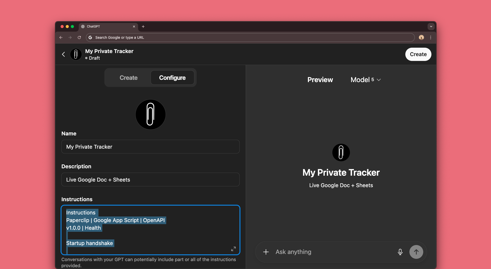 GPT instructions overview